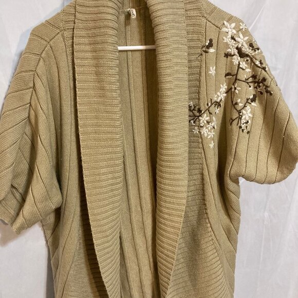 Vintage PacSun Knit Short Sleeve Open Sweater - Picture 1 of 5